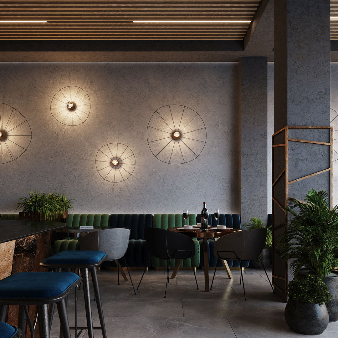 ESKOLA 110 black wall/ceiling light