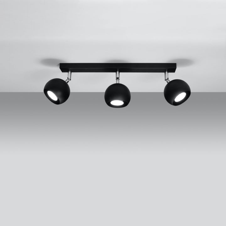 OCULARE 3 black ceiling light