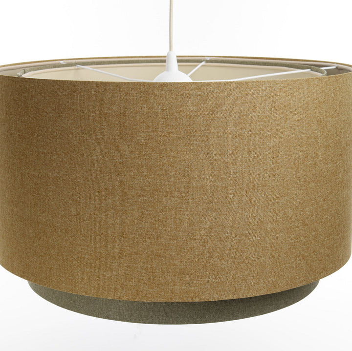 Ceiling Light Fixture| DUO BOHO ELEGANT (Mustard Yellow/Olive/Ecru)