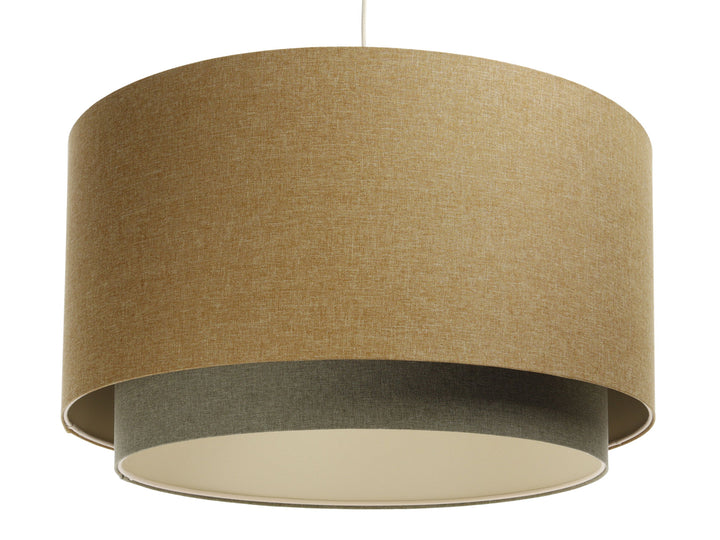 Pendant lamp Duo BOHO ELEGANT – Mustard yellow/Olive/Ecru