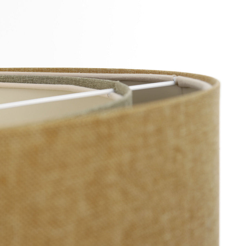 Suspended luminaire | RATTAN diffuser (mustard yellow/green gray/ecru)