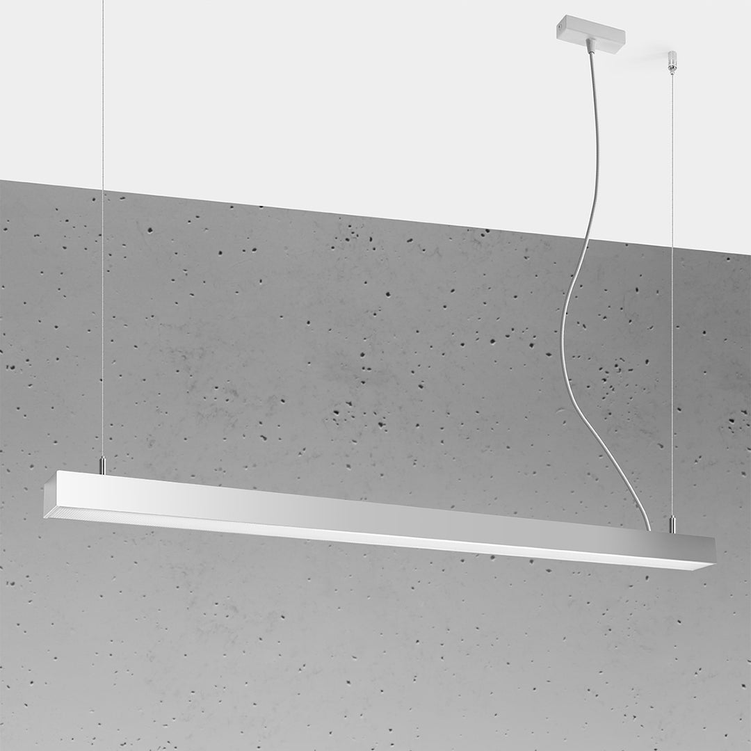 Suspension linéaire PINNE gris éteinte, suspendue