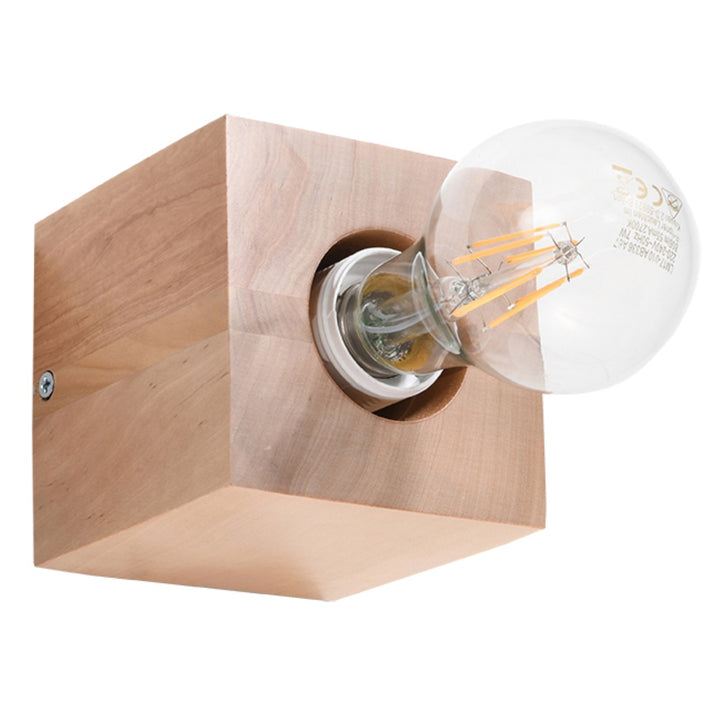 ARIZ wall light in natural wood