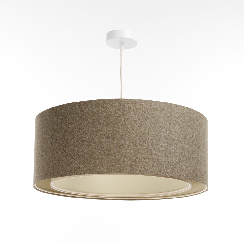 Suspended Luminaire | DUO BOHO ELEGANT (Brown Sand/Cream)