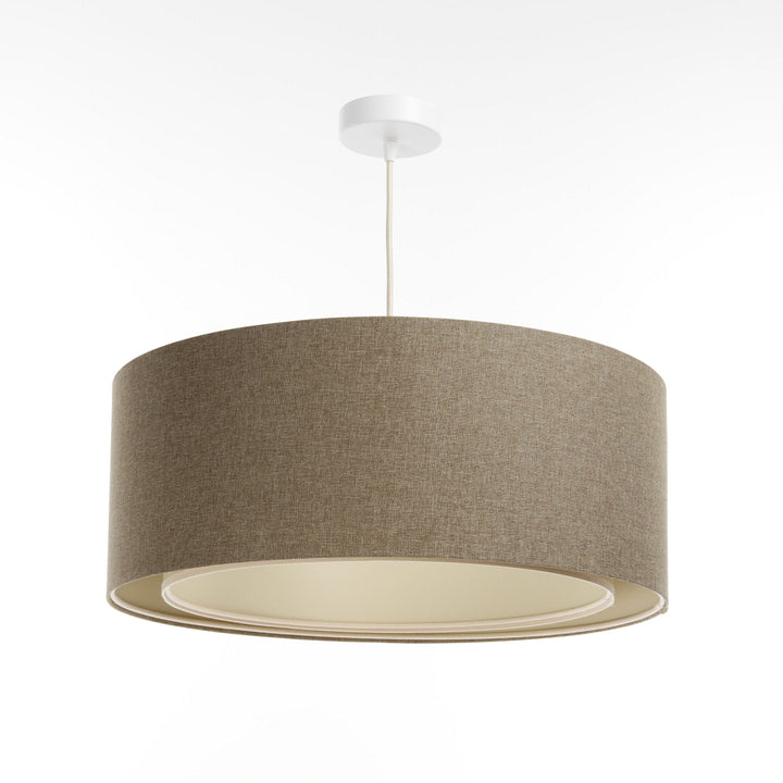 Suspended Luminaire | DUO BOHO ELEGANT (Brown Sand/Cream)