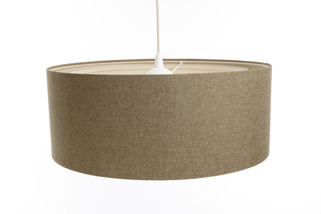 Suspended Luminaire | DUO BOHO ELEGANT (Brown Sand/Cream)