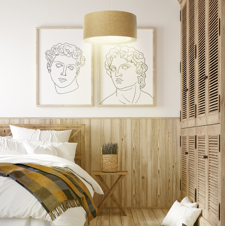 Suspension Luminaire | BOHO ELEGANT (Mustard Yellow/Ivory)