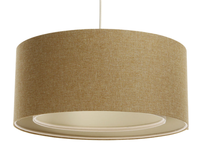 Pendant lamp Duo BOHO ELEGANT – Mustard yellow/Ecru