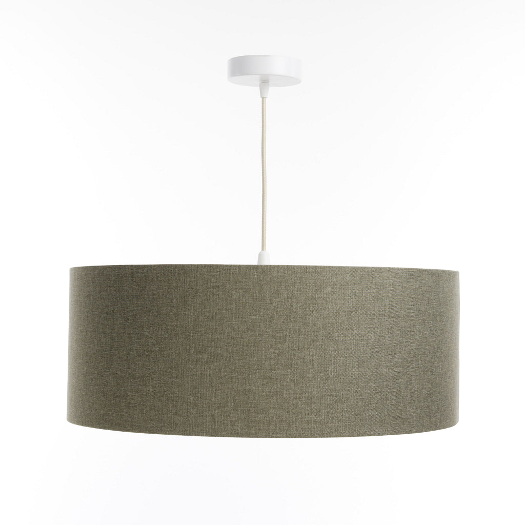 Hanging Light Fixture | DUO BOHO ELEGANT (Green-Gray/Crème)