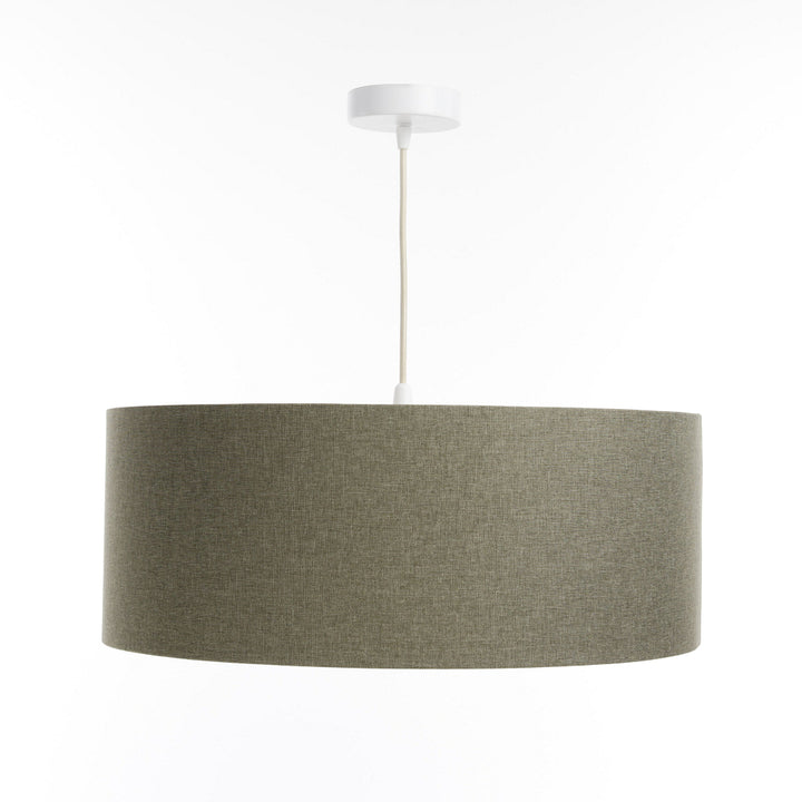 Hanging Light Fixture | DUO BOHO ELEGANT (Green-Gray/Crème)