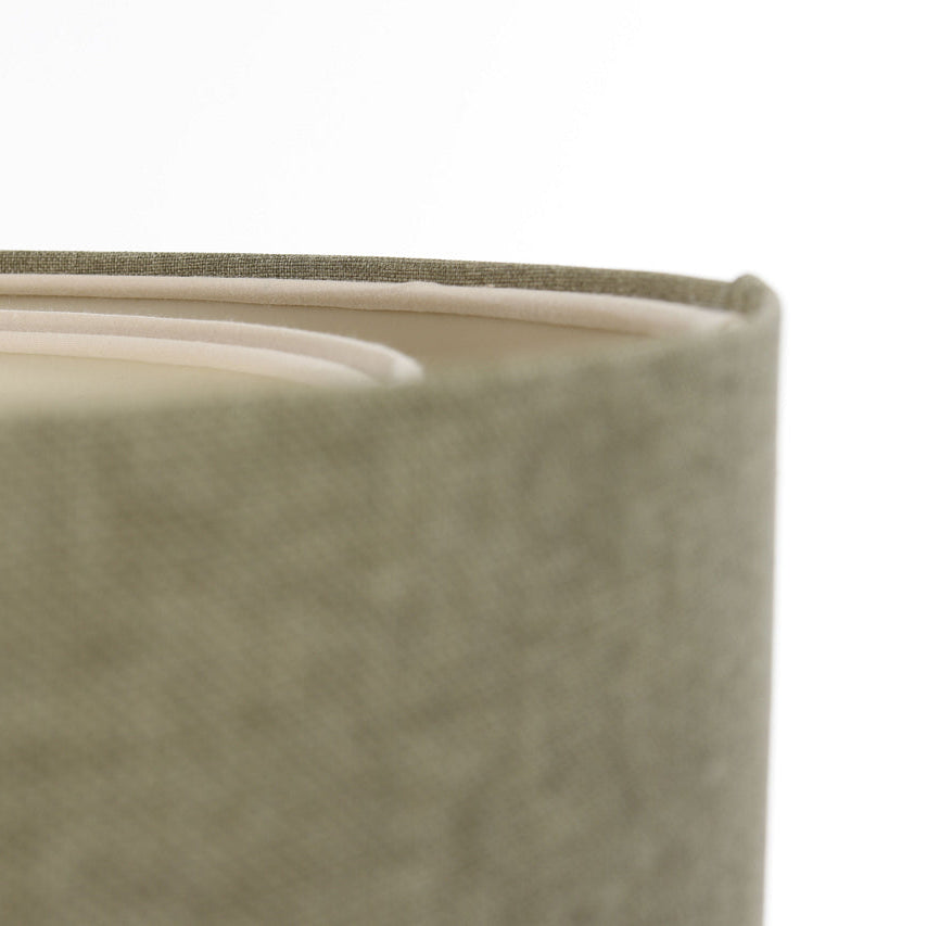 Hanging Light Fixture | DUO BOHO ELEGANT (Green-Gray/Crème)