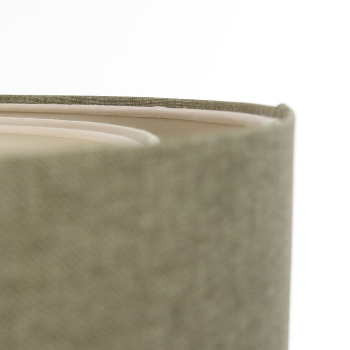 Hanging Light Fixture | DUO BOHO ELEGANT (Green-Gray/Crème)