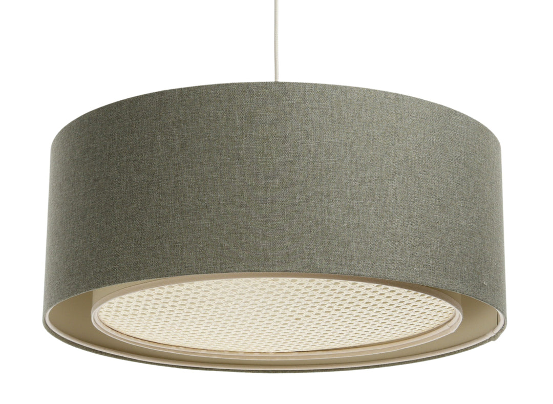 Pendant lamp Duo BOHO ELEGANT – Grey green/Ecru/Creme