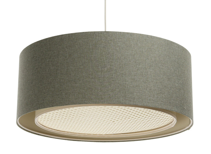 Pendant lamp Duo BOHO ELEGANT – Grey green/Ecru/Creme