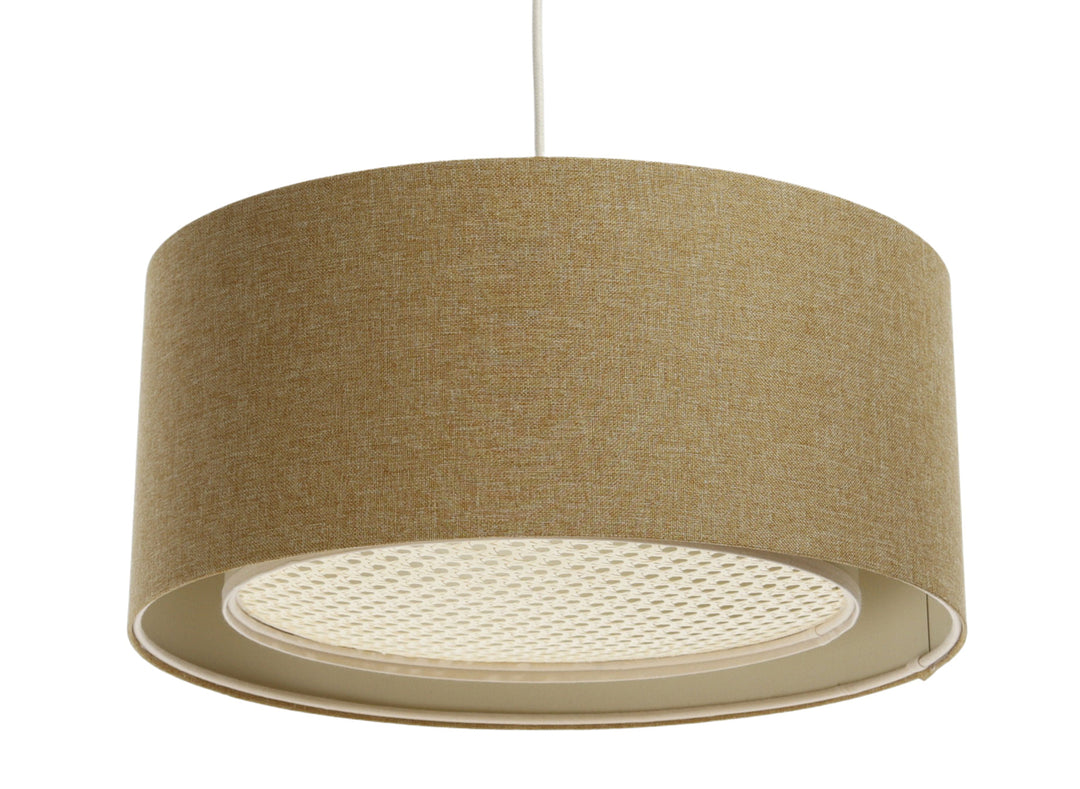 Pendant lamp Duo BOHO ELEGANT – Mustard yellow/Ecru/Creme