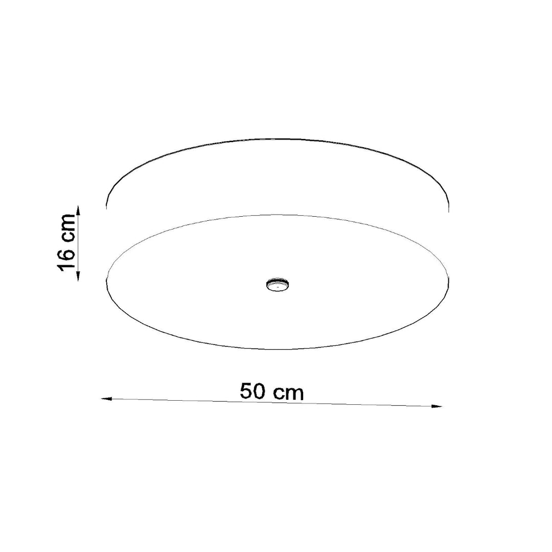SKALA 50 black ceiling light