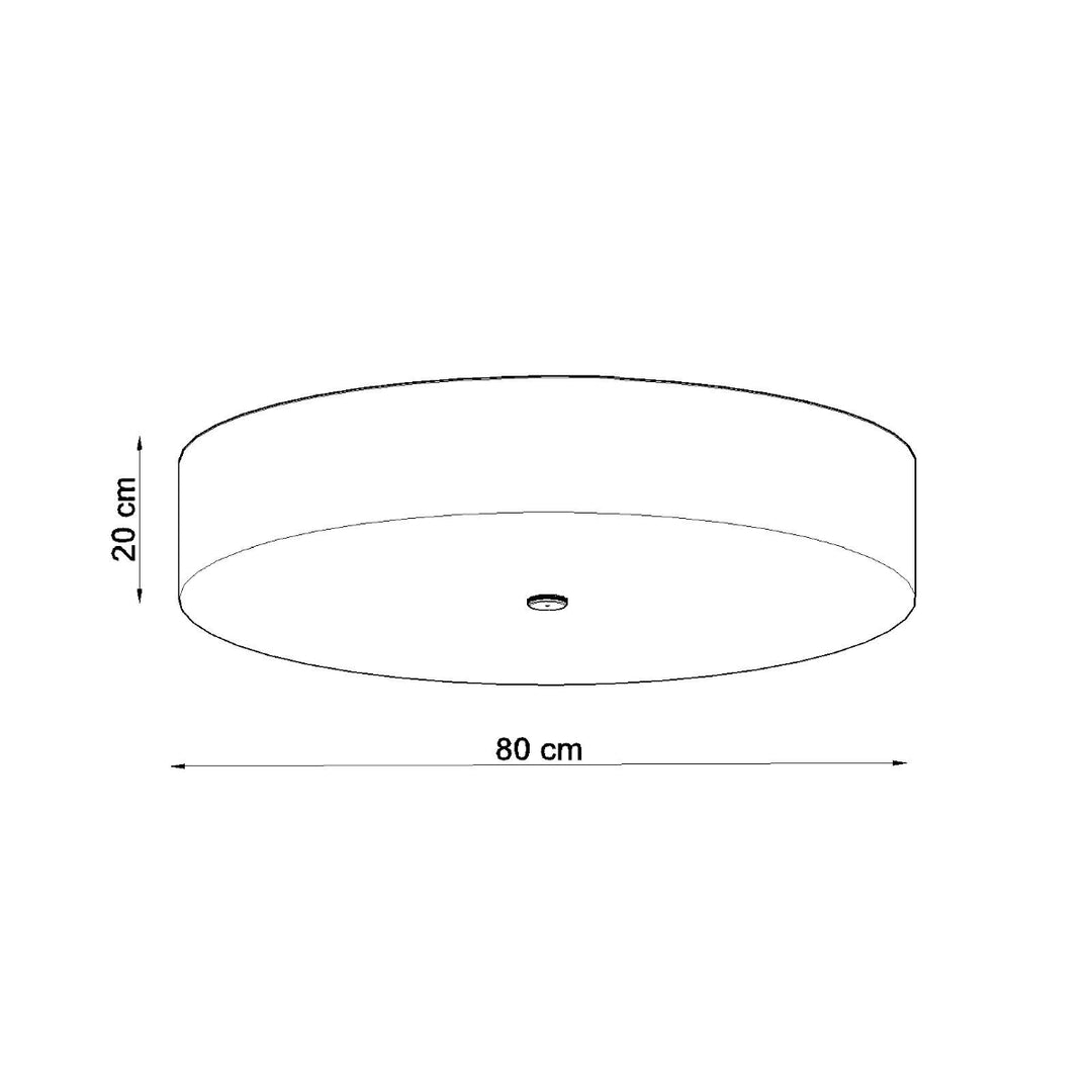 SKALA 80 white ceiling light