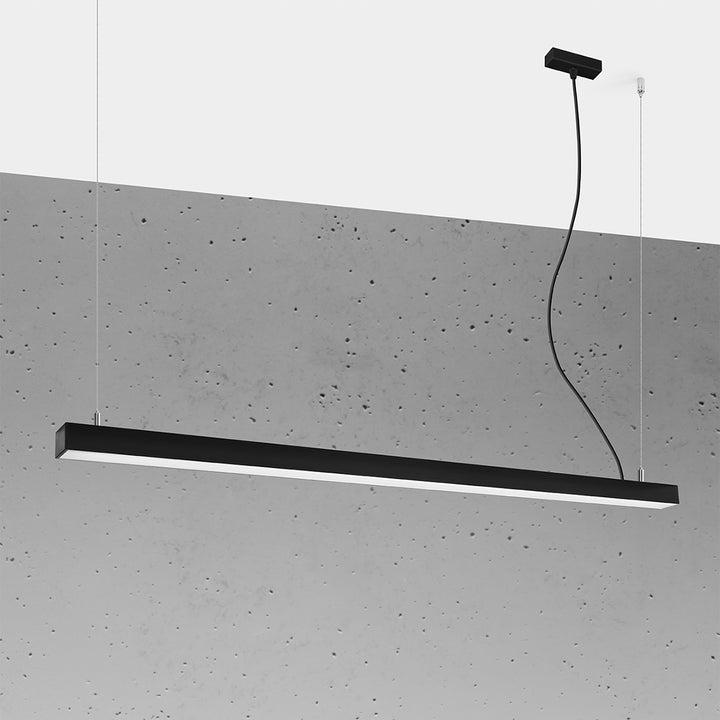 Suspension linéaire PINNE noir éteinte, suspendue