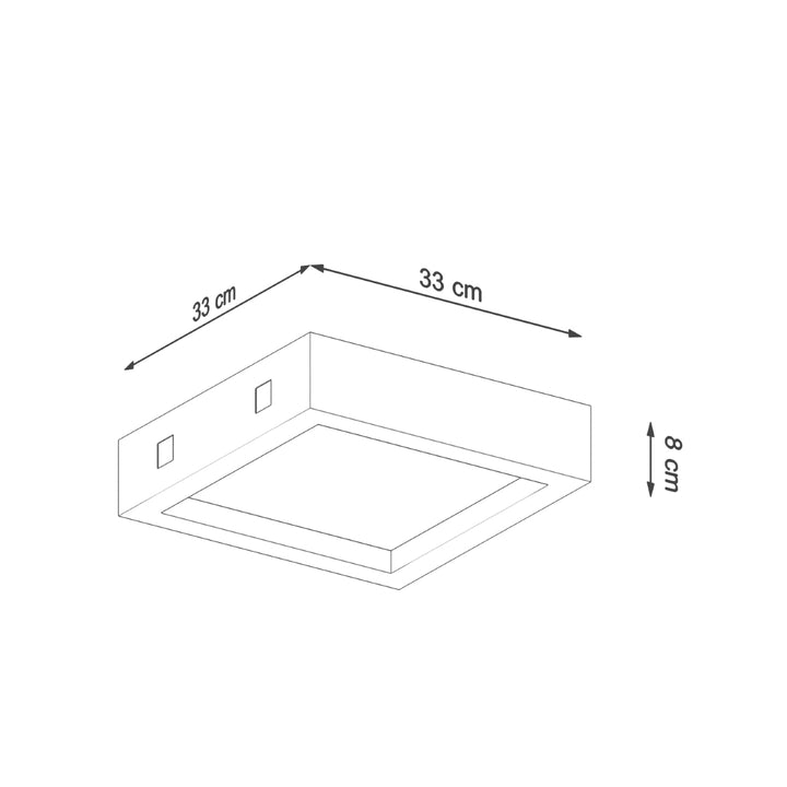 RIZA concrete ceiling light