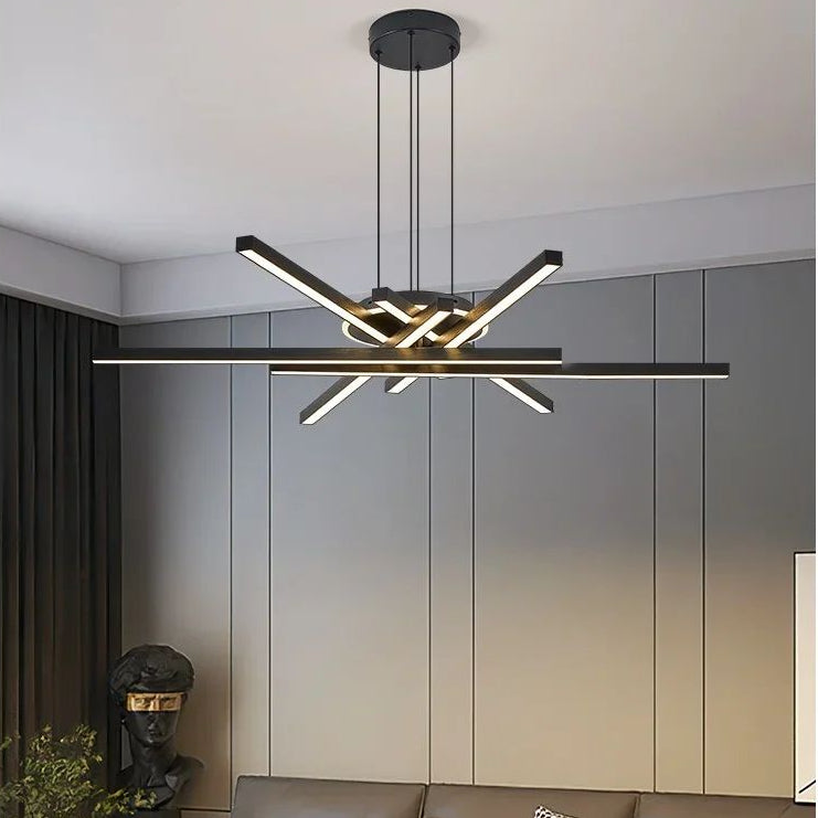 Nordic Led Chandelier Golden Black Pendant Lamp for Dining Living Room Table House Home Decor Desk Bar Lighting