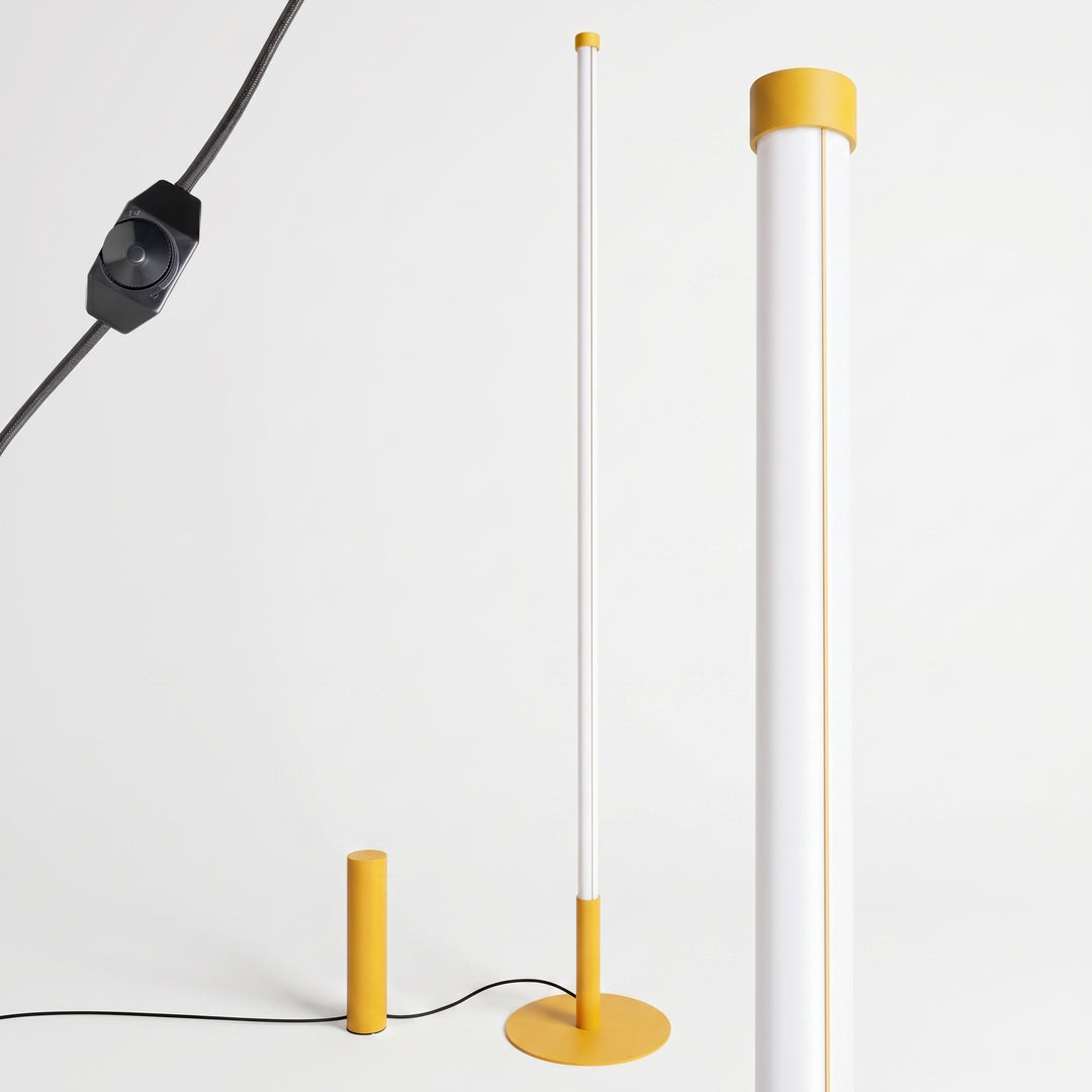 Lampadaire TRANG jaune détail du câble