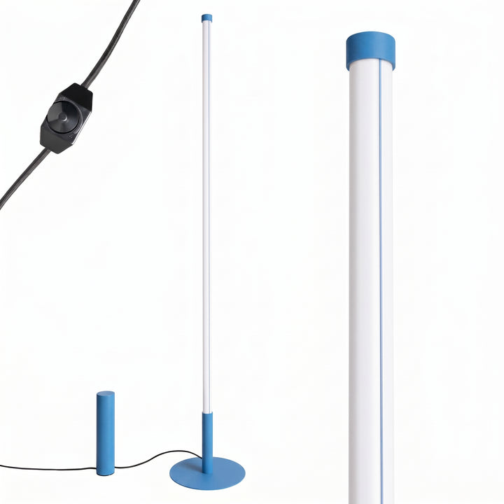 Lampadaire TRANG bleu clair détail du câble