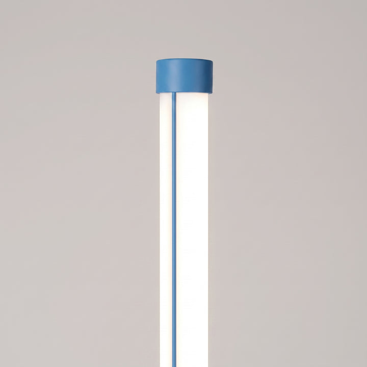 Lampadaire TRANG bleu clair détail du sommet du tube
