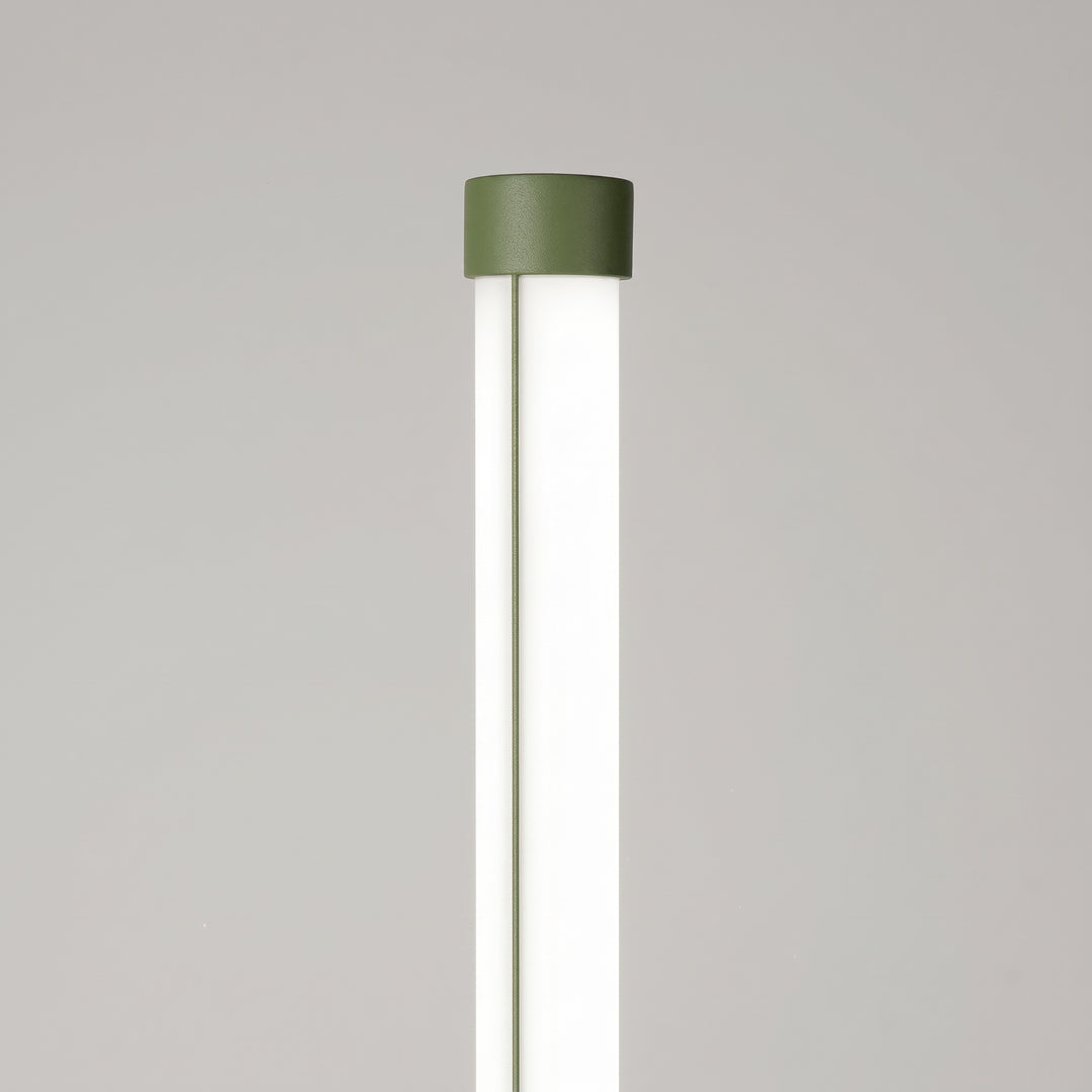Lampadaire TRANG sauge détail du sommet du tube
