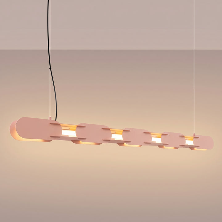 Lustre noir allumé
