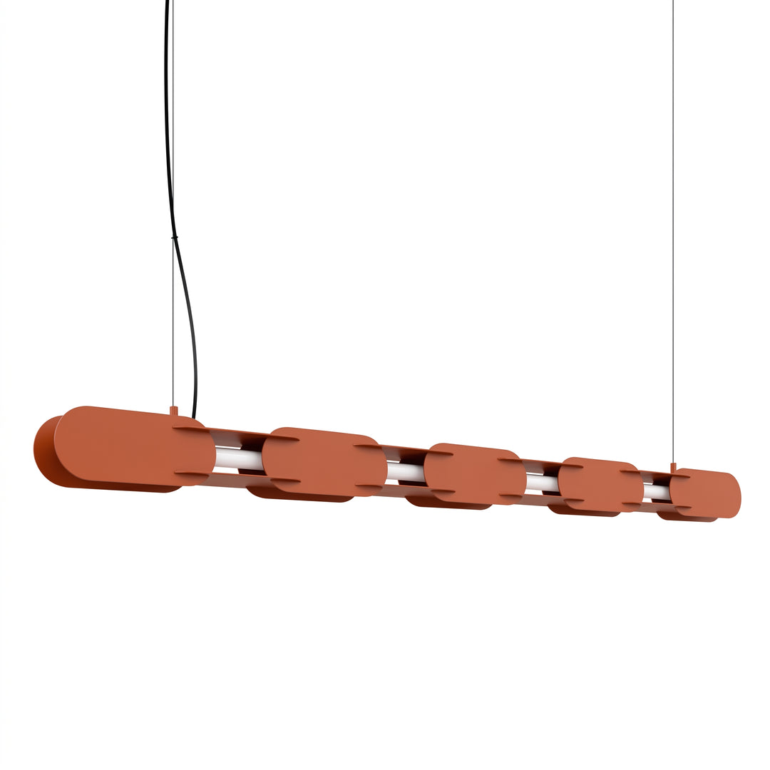 Suspension CHAIN ocre rouge vue d'ensemble