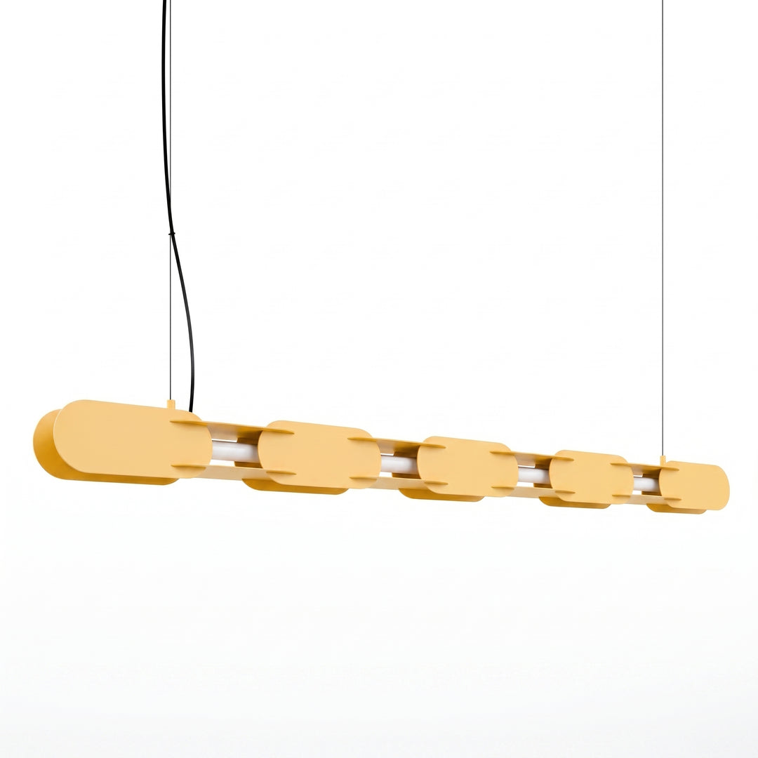 Suspension CHAIN jaune vue d'ensemble