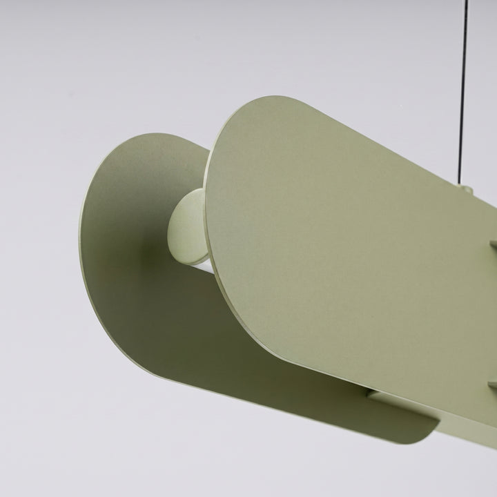 Suspension CHAIN vert olive détail d'un maillon