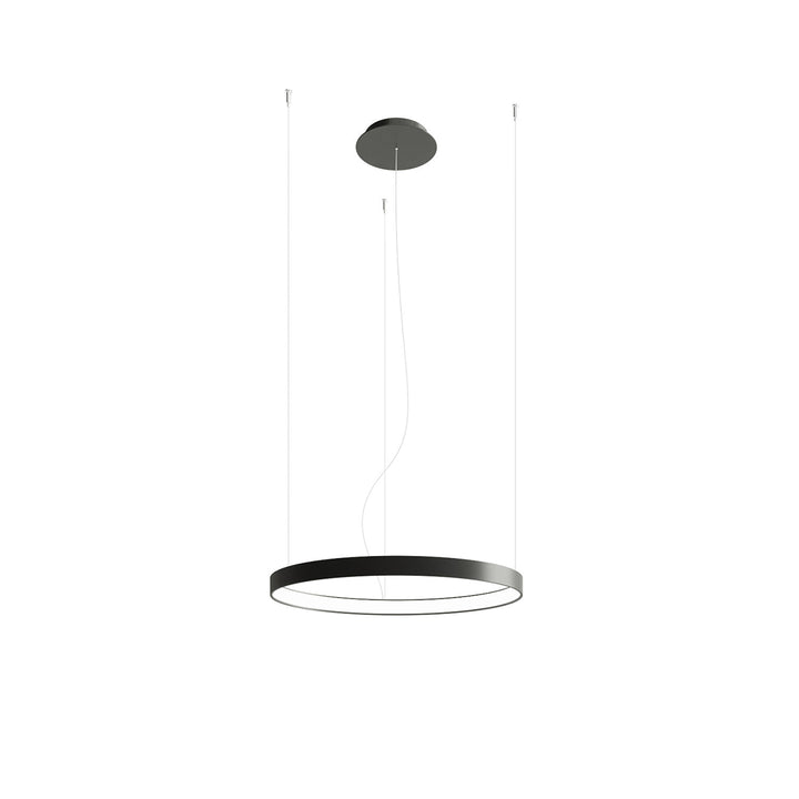 Lustre anneau RIO noir vue d'ensemble