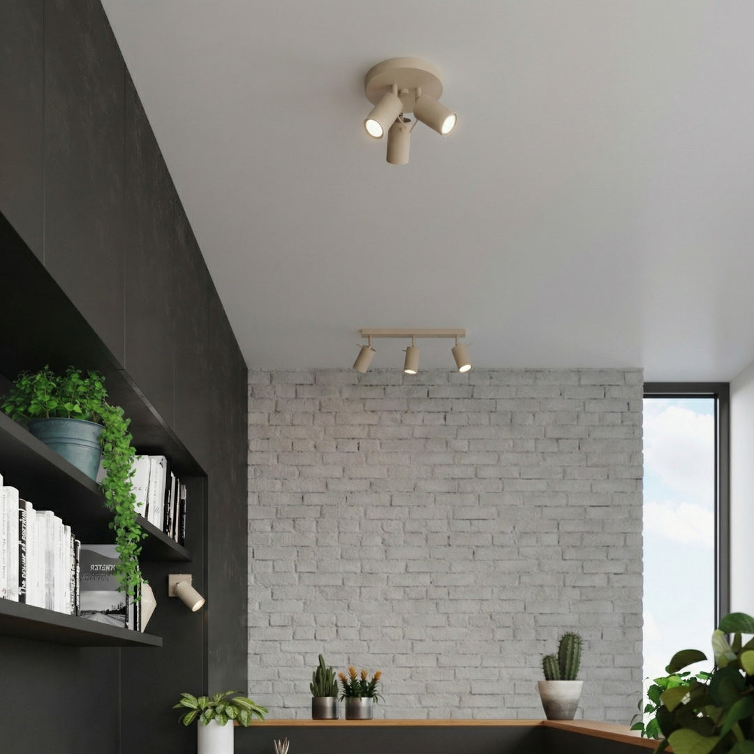 Luminaire Plafonnier taupe dans un intérieur contemporain