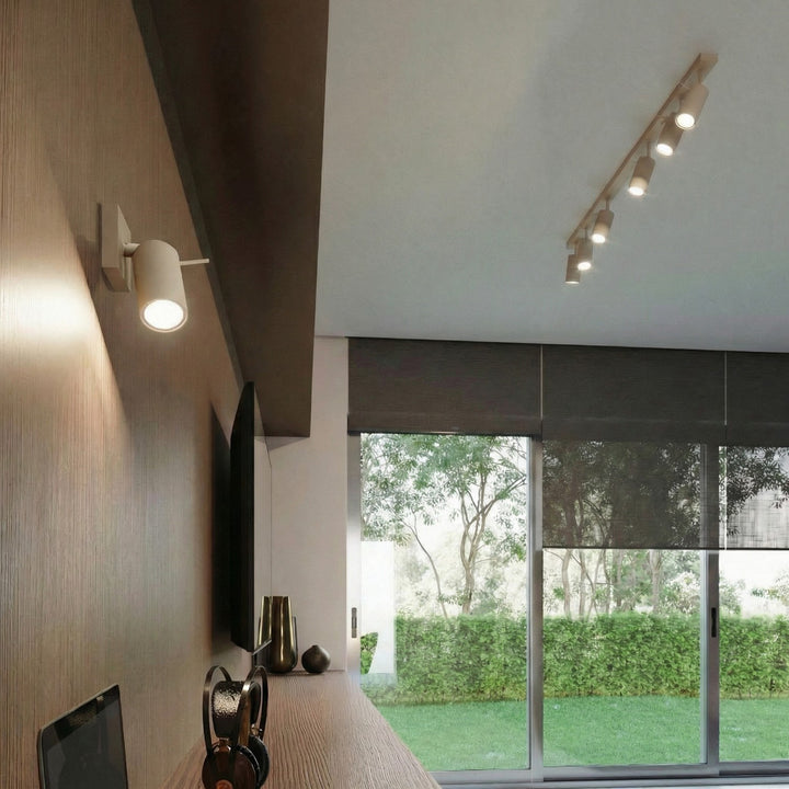 Luminaire Plafonnier taupe dans un intérieur contemporain