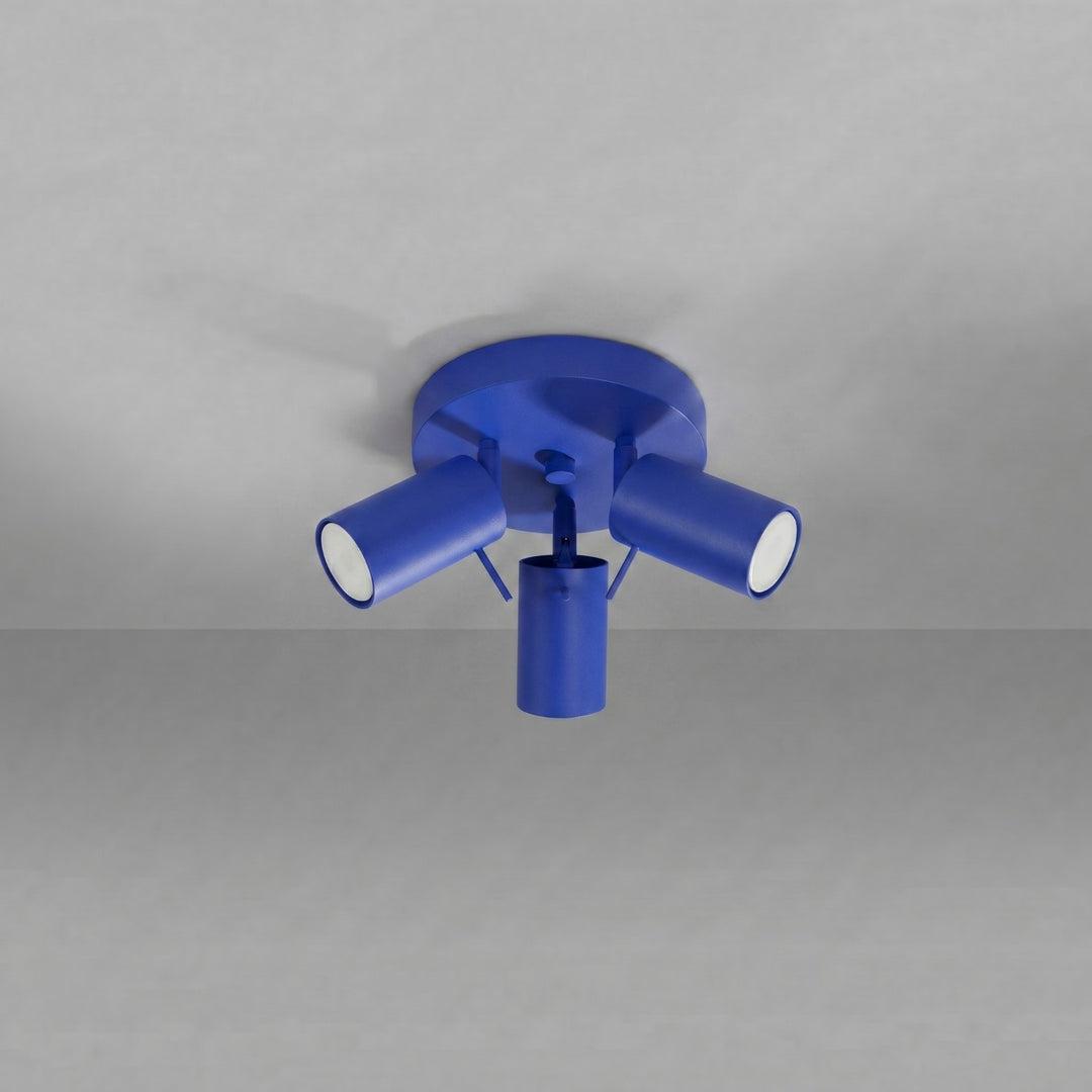 Luminaire Plafonnier outremer éteinte, vue rapprochée