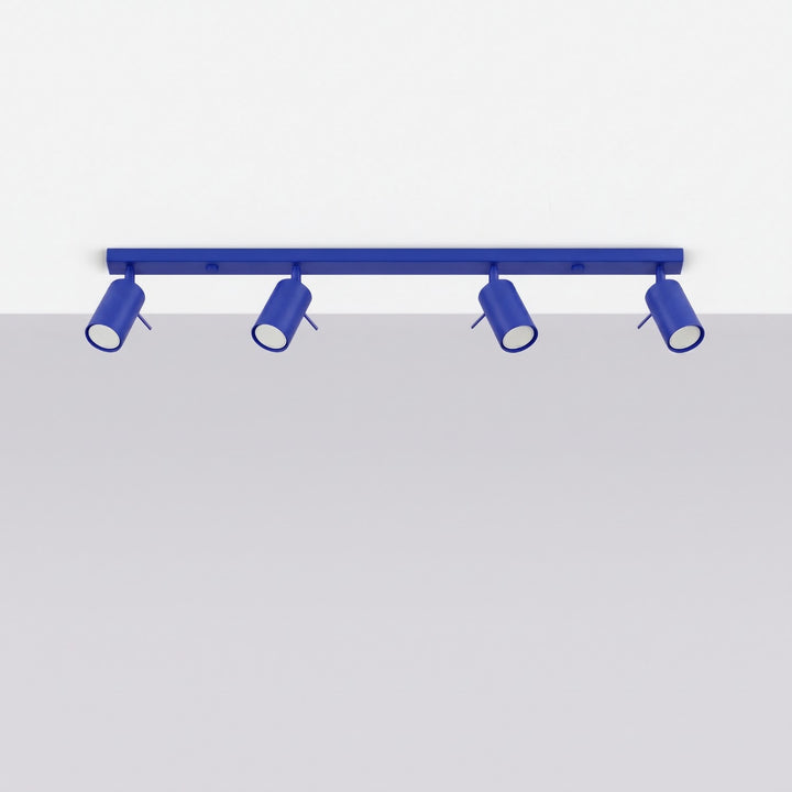 Luminaire Plafonnier outremer éteinte, vue rapprochée
