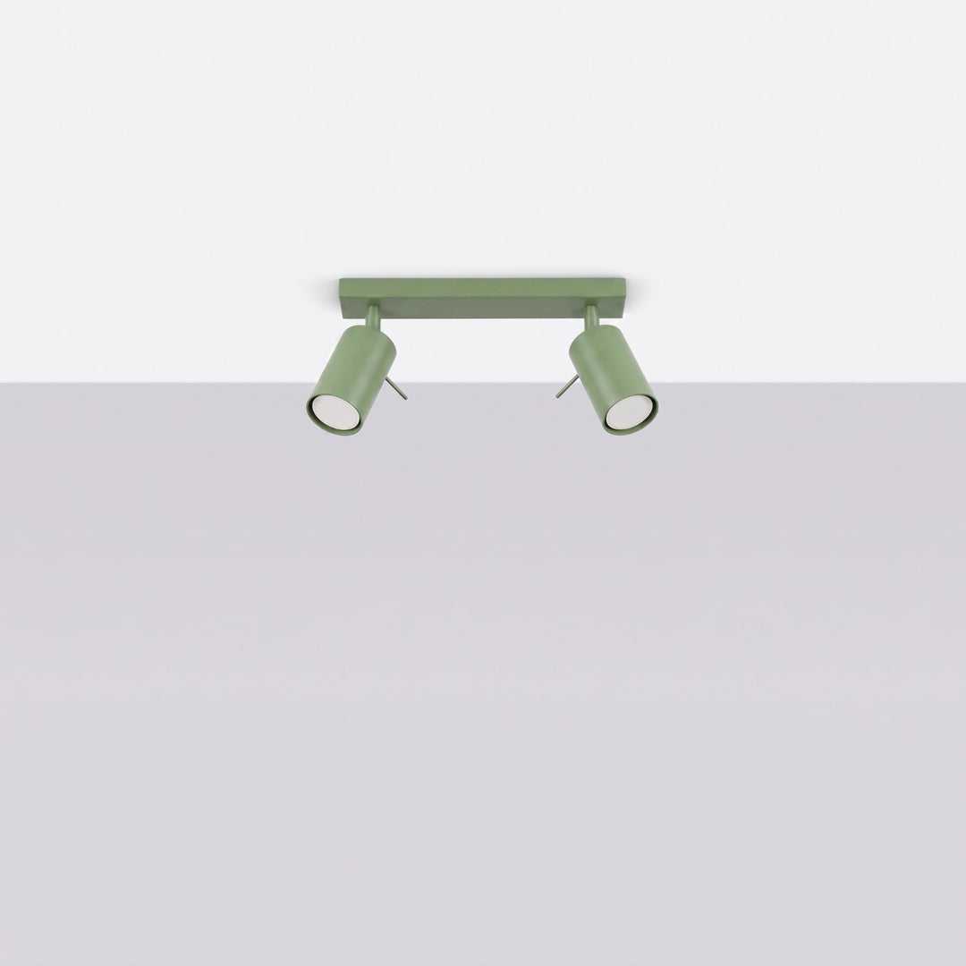 Luminaire Plafonnier sauge éteinte, vue rapprochée