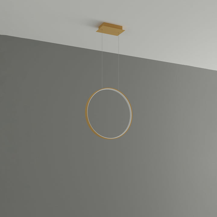Suspension anneau RIO doré éteinte, suspendue