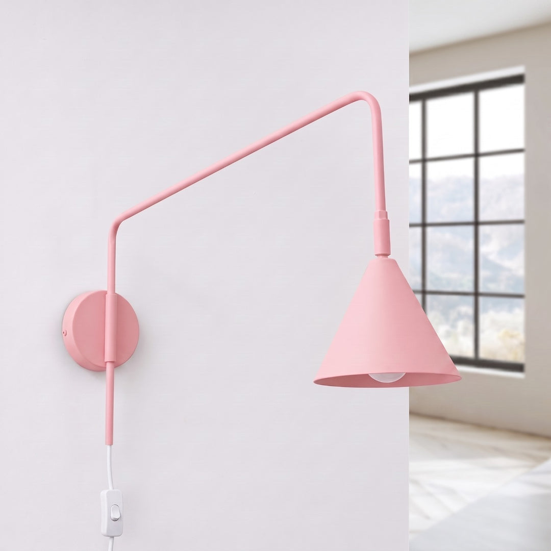Applique Murale rose éteinte, vue rapprochée