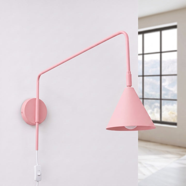 Applique Murale rose éteinte, vue rapprochée