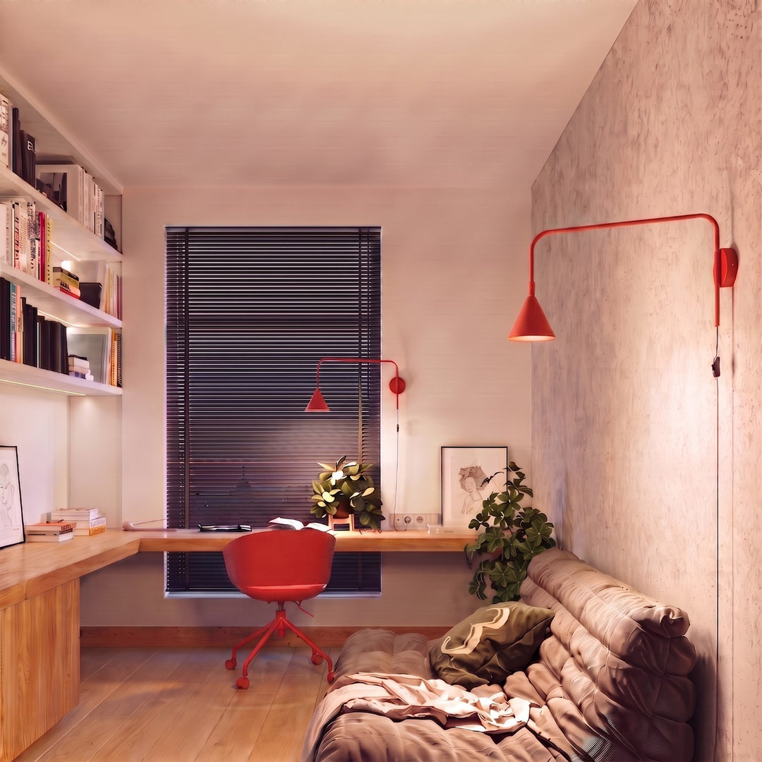 Applique Murale rouge dans un intérieur contemporain