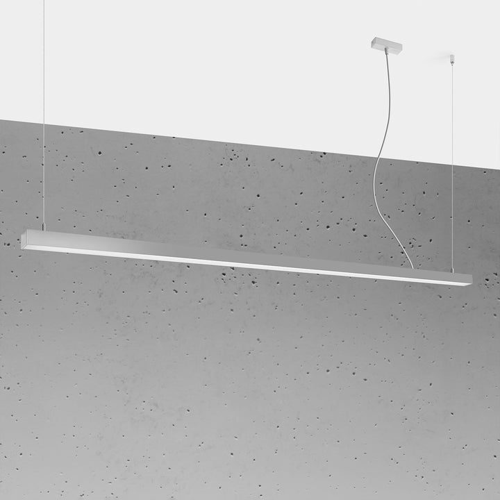 Suspension linéaire PINNE gris éteinte, suspendue