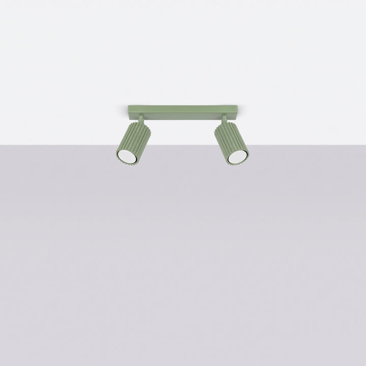 Luminaire Plafonnier sauge éteinte, vue rapprochée