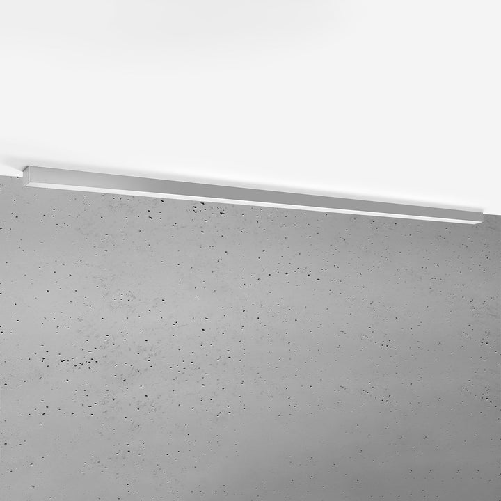 Plafonnier linéaire PINNE gris éteinte, au plafond