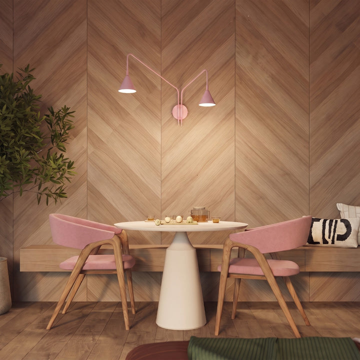 Applique Murale rose dans un intérieur contemporain