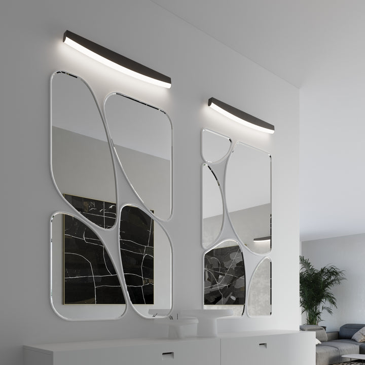JORUN black LED wall light 3000K