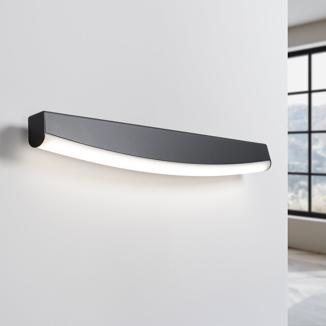 JORUN black LED wall light 4000K