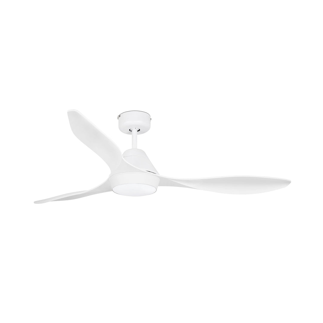 Ventilateur de plafond Polaris blanc avec lumière LED de Faro Barcelona
