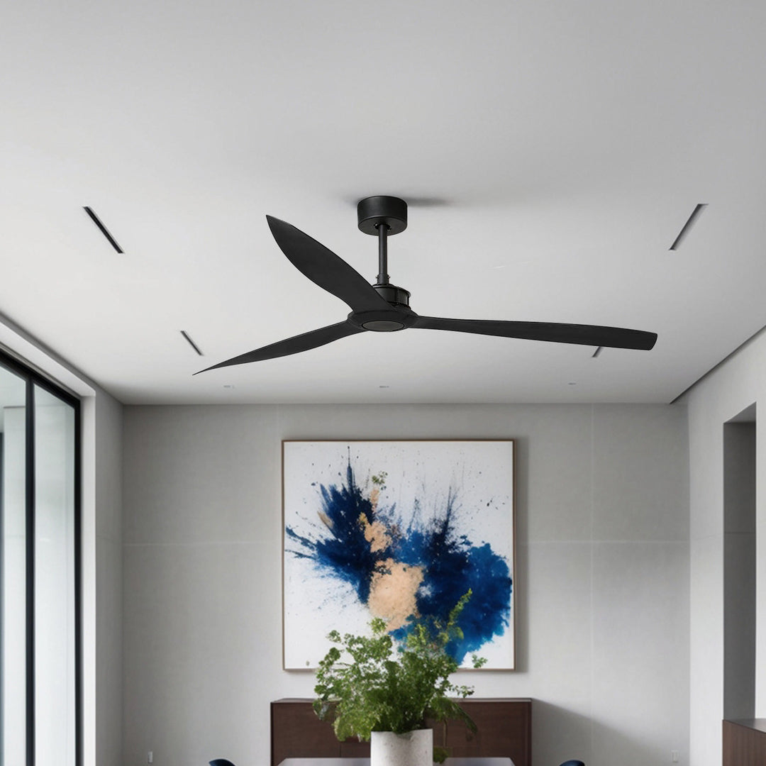 Ventilateur de plafond Just Fan XL noir en situation